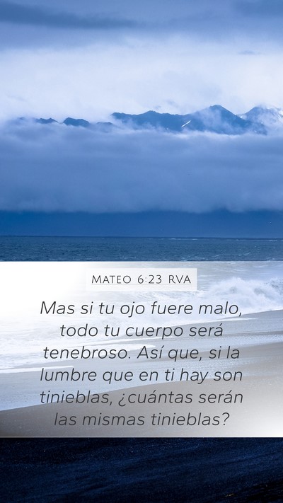 Mateo 6:23 RVA Bible Verse Image