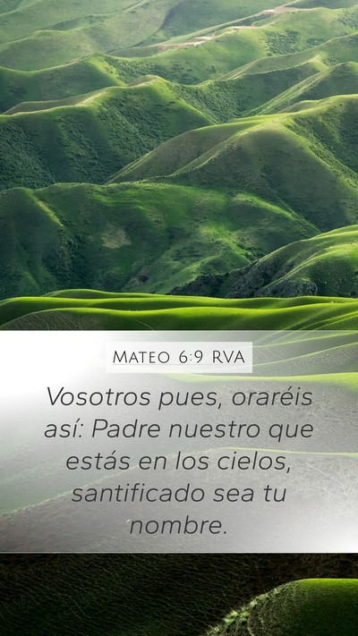 Mateo 6:9 RVA Bible Verse Image