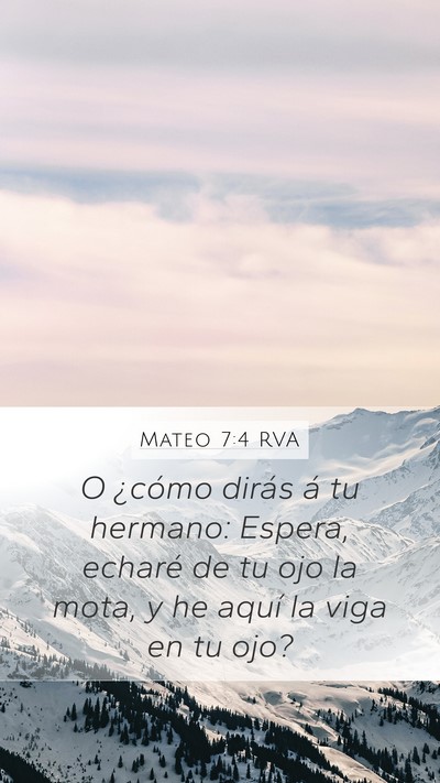 Mateo 7:4 RVA Bible Verse Image