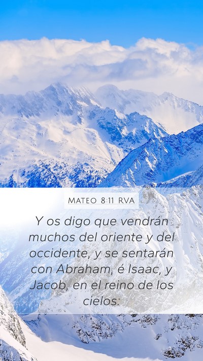 Mateo 8:11 RVA Bible Verse Image