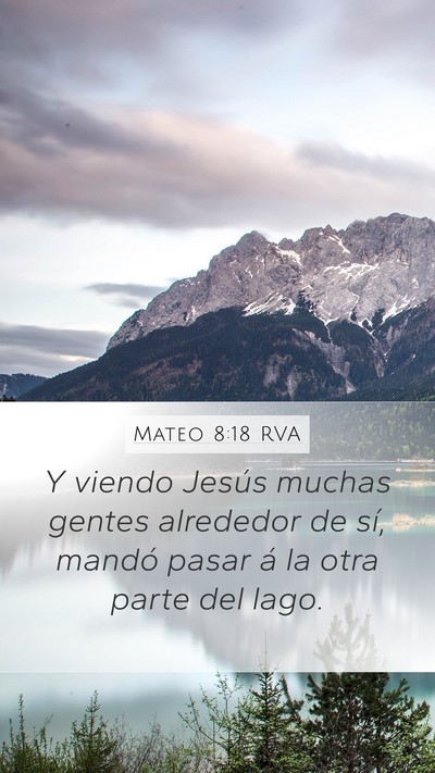 Mateo 8:18 RVA Bible Verse Image