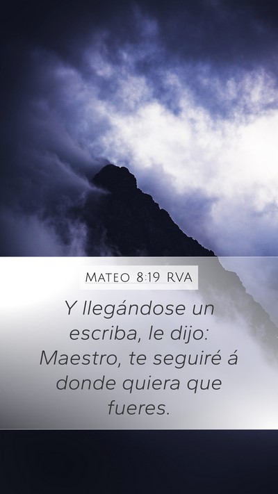 Mateo 8:19 RVA Bible Verse Image