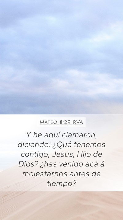 Mateo 8:29 RVA Bible Verse Image