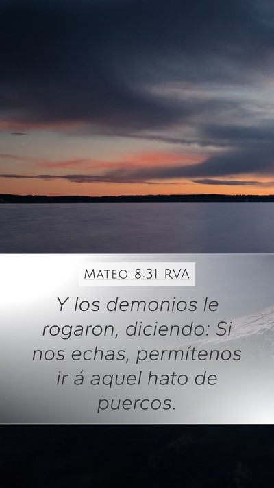 Mateo 8:31 RVA Bible Verse Image