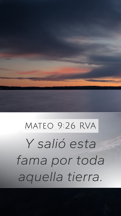 Mateo 9:26 RVA Bible Verse Image