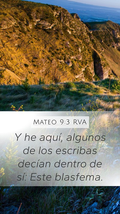 Mateo 9:3 RVA Bible Verse Image