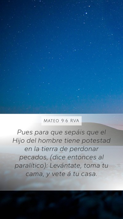 Mateo 9:6 RVA Bible Verse Image