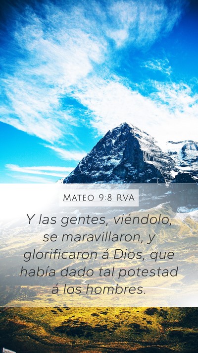 Mateo 9:8 RVA Bible Verse Image