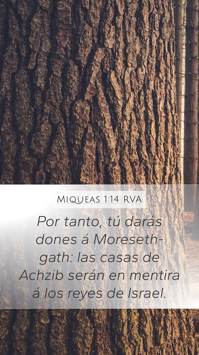 Miqueas 1:14 RVA Bible Verse Image
