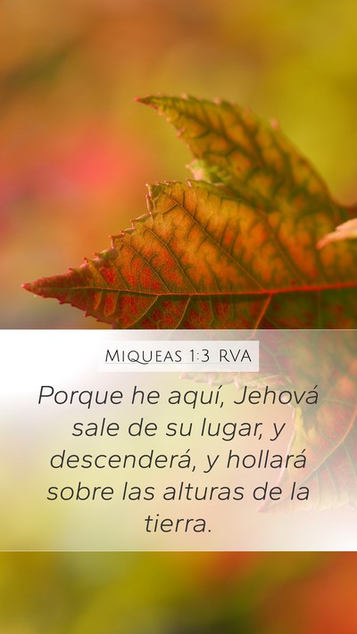 Miqueas 1:3 RVA Bible Verse Image