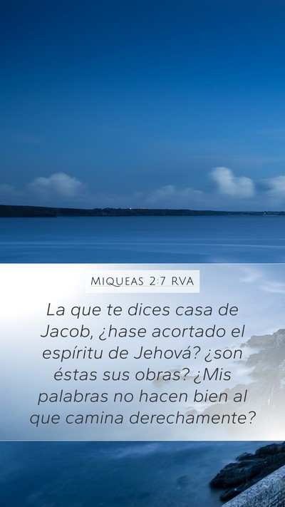 Miqueas 2:7 RVA Bible Verse Image