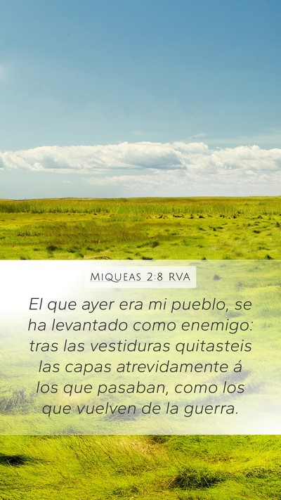 Miqueas 2:8 RVA Bible Verse Image