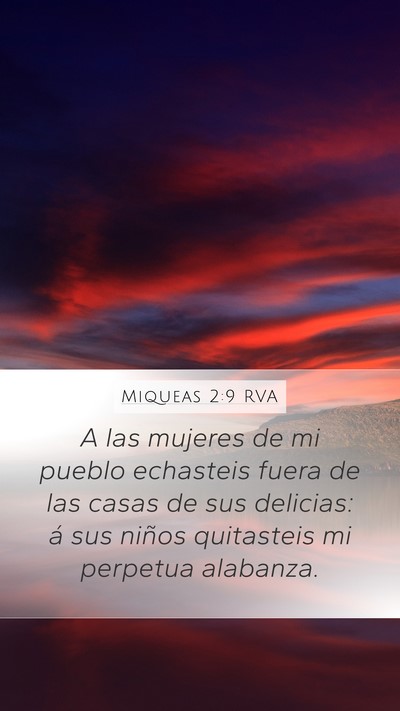 Miqueas 2:9 RVA Bible Verse Image