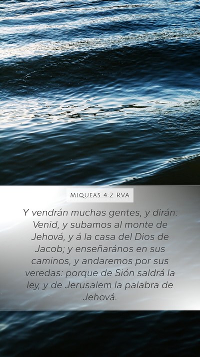 Miqueas 4:2 RVA Bible Verse Image