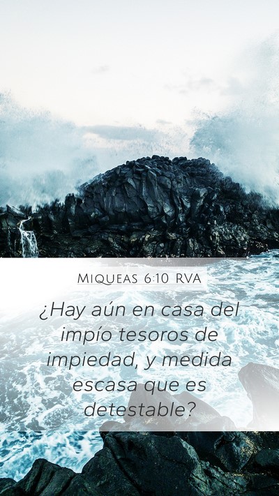 Miqueas 6:10 RVA Bible Verse Image