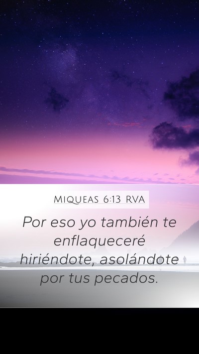Miqueas 6:13 RVA Bible Verse Image