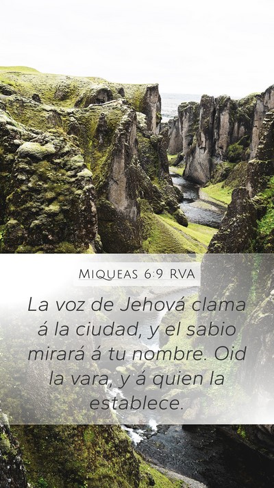 Miqueas 6:9 RVA Bible Verse Image