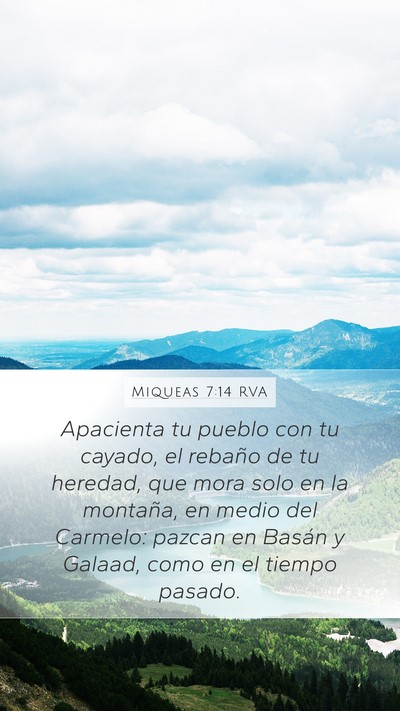 Miqueas 7:14 RVA Bible Verse Image