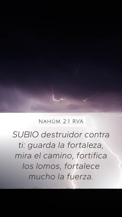Nahúm 2:1 RVA Bible Verse Image