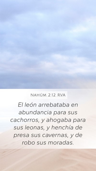 Nahúm 2:12 RVA Bible Verse Image