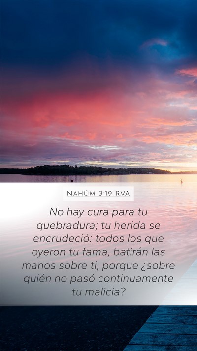 Nahúm 3:19 RVA Bible Verse Image