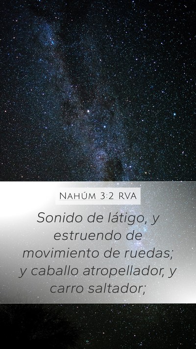 Nahúm 3:2 RVA Bible Verse Image