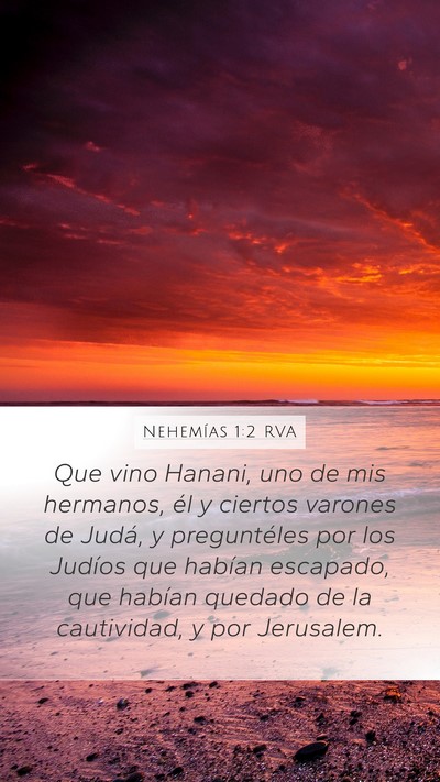 Nehemías 1:2 RVA Bible Verse Image