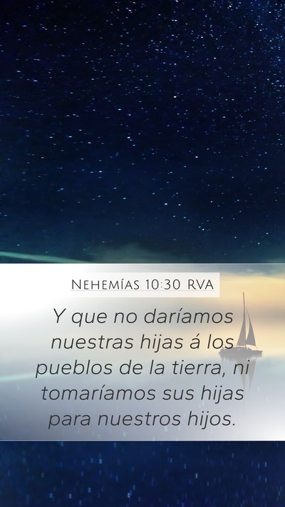 Nehemías 10:30 RVA Bible Verse Image