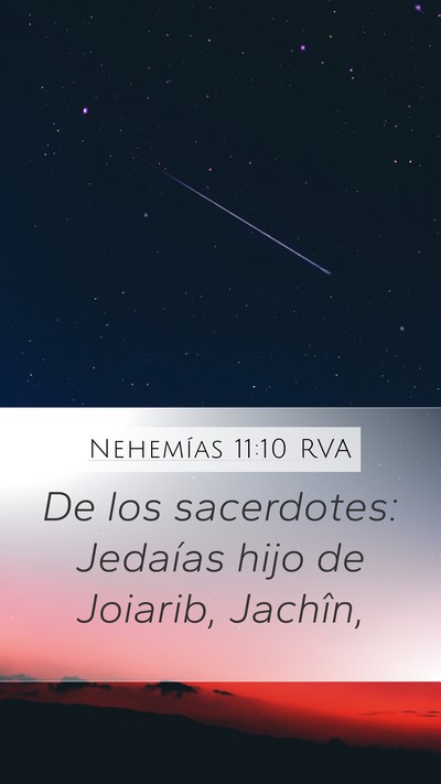 Nehemías 11:10 RVA Bible Verse Image