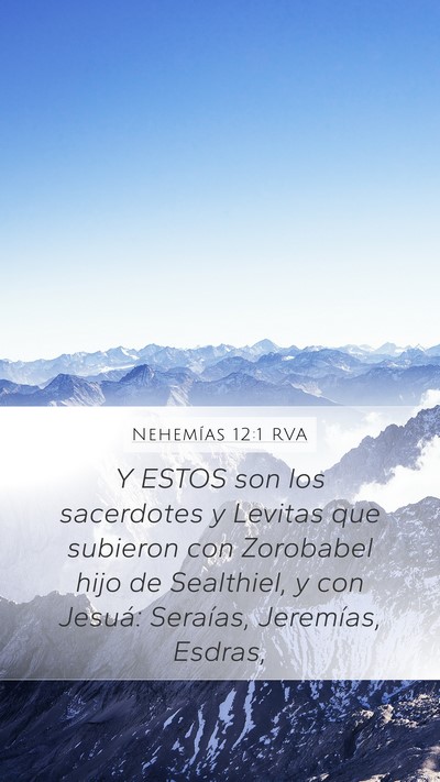 Nehemías 12:1 RVA Bible Verse Image