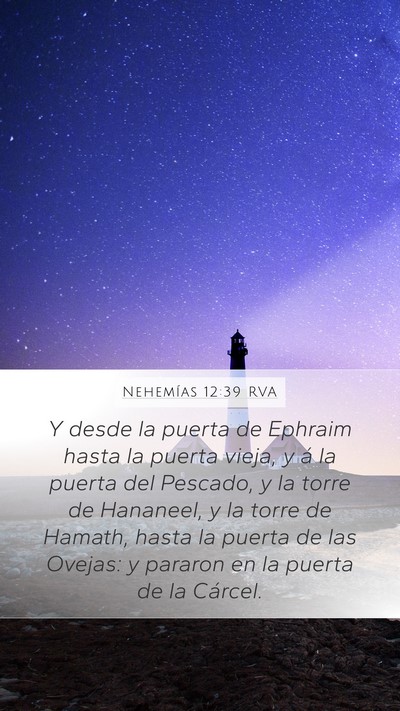Nehemías 12:39 RVA Bible Verse Image