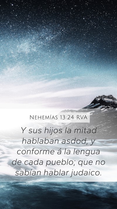 Nehemías 13:24 RVA Bible Verse Image