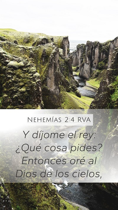 Nehemías 2:4 RVA Bible Verse Image