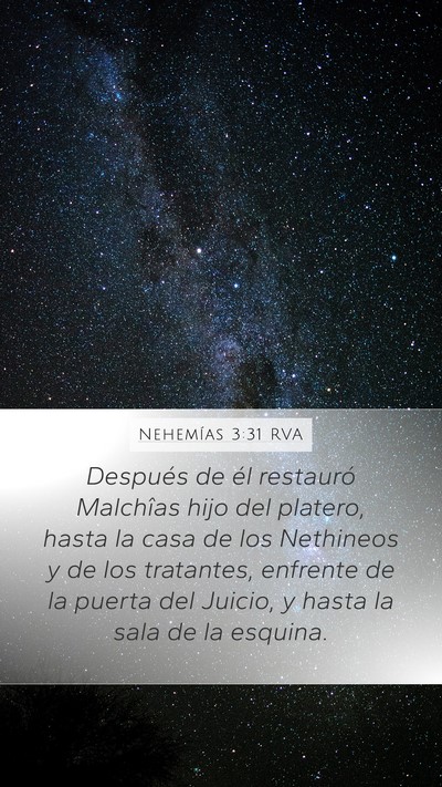 Nehemías 3:31 RVA Bible Verse Image