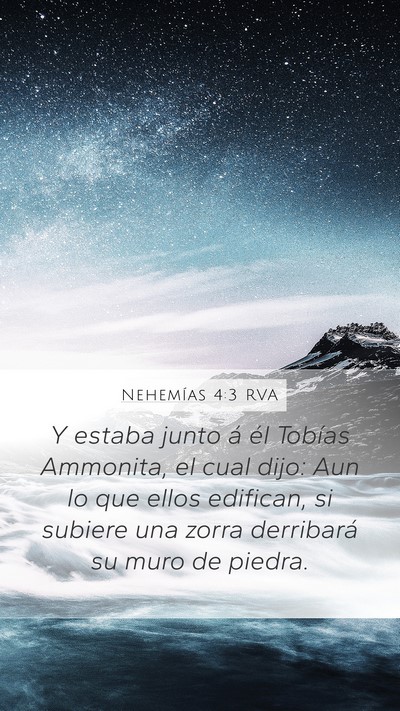 Nehemías 4:3 RVA Bible Verse Image