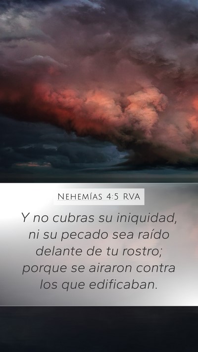 Nehemías 4:5 RVA Bible Verse Image