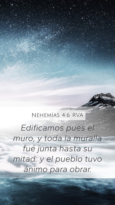Nehemías 4:6 RVA Bible Verse Image