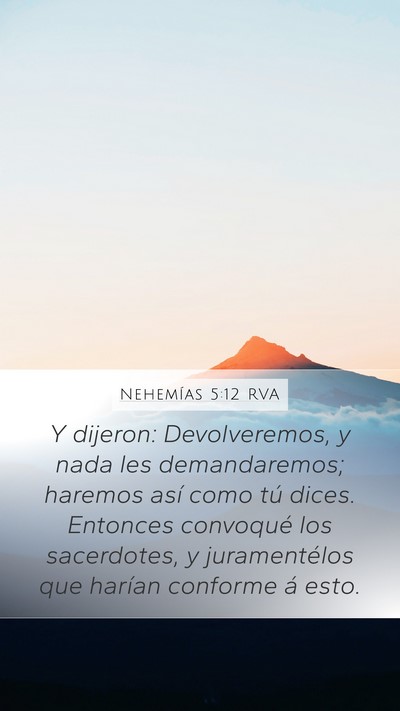 Nehemías 5:12 RVA Bible Verse Image