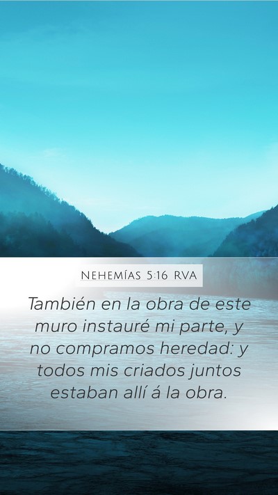 Nehemías 5:16 RVA Bible Verse Image