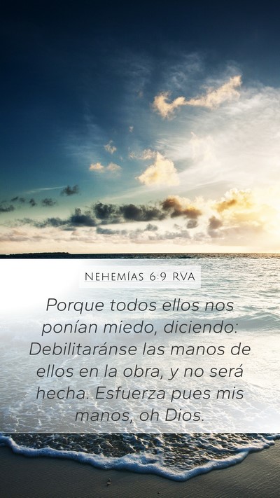 Nehemías 6:9 RVA Bible Verse Image
