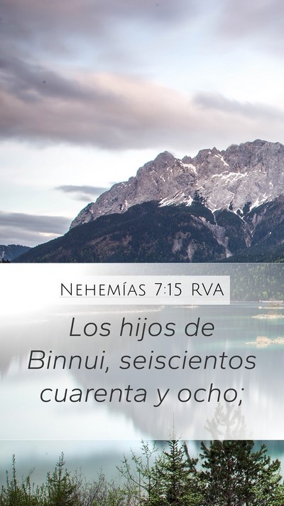 Nehemías 7:15 RVA Bible Verse Image