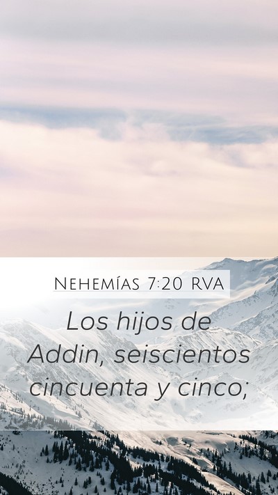 Nehemías 7:20 RVA Bible Verse Image