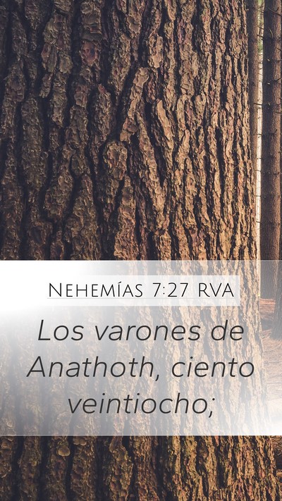 Nehemías 7:27 RVA Bible Verse Image