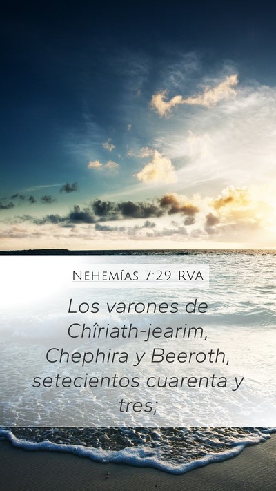 Nehemías 7:29 RVA Bible Verse Image