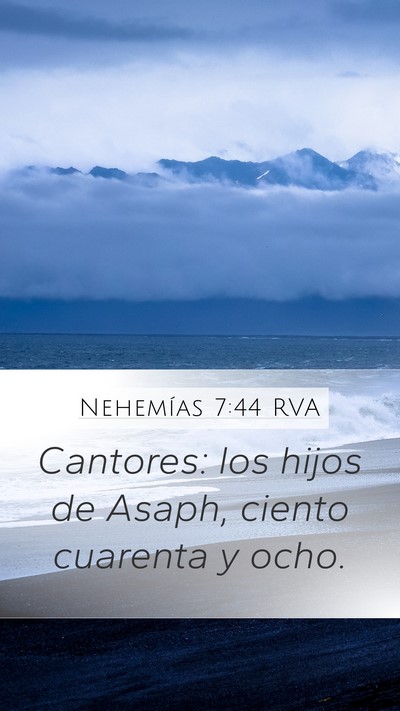 Nehemías 7:44 RVA Bible Verse Image