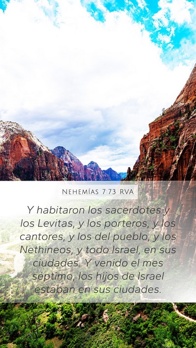 Nehemías 7:73 RVA Bible Verse Image