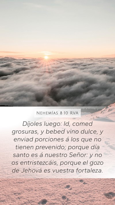 Nehemías 8:10 RVA Bible Verse Image