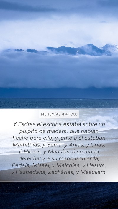 Nehemías 8:4 RVA Bible Verse Image