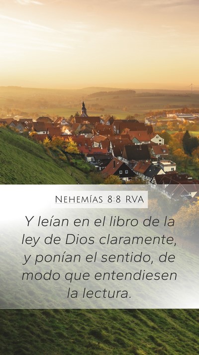 Nehemías 8:8 RVA Bible Verse Image