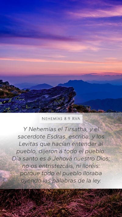 Nehemías 8:9 RVA Bible Verse Image